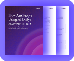 What we learned from a 2,000 verified AI user intercept report.