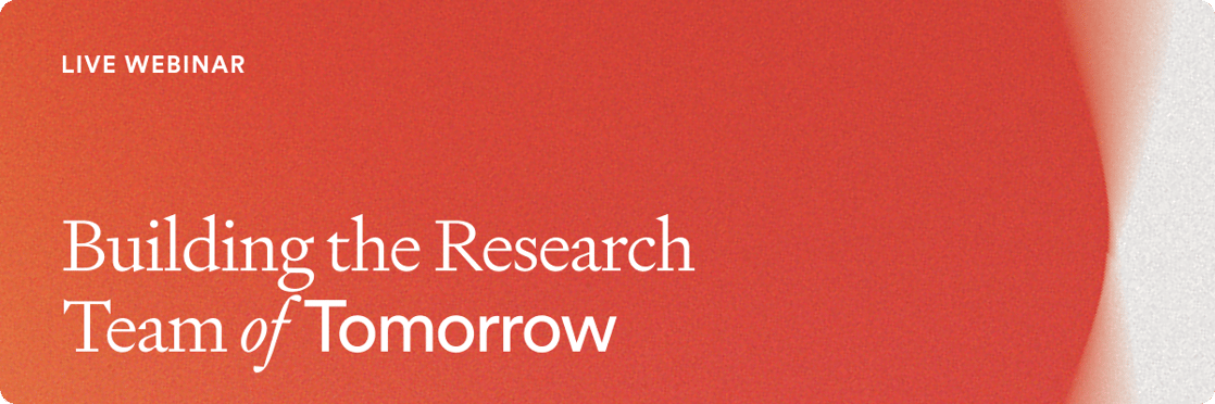 Building the Research Team of Tomorrow - Email Banner - Pre-Webinar - 600x200