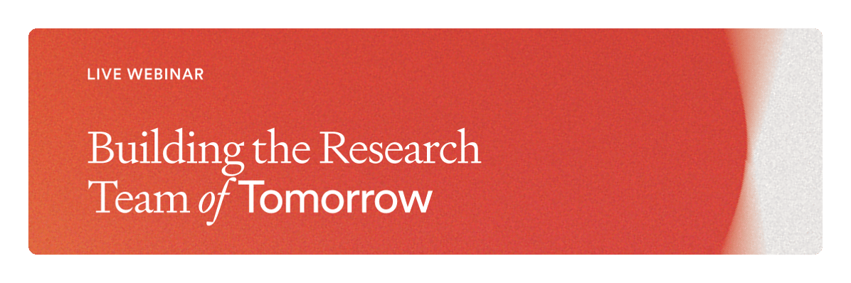 LIVE WEBINAR Building the Research Team of Tomorrow