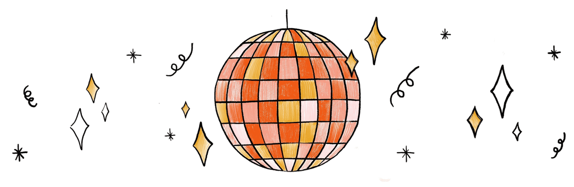 Disco ball illustration