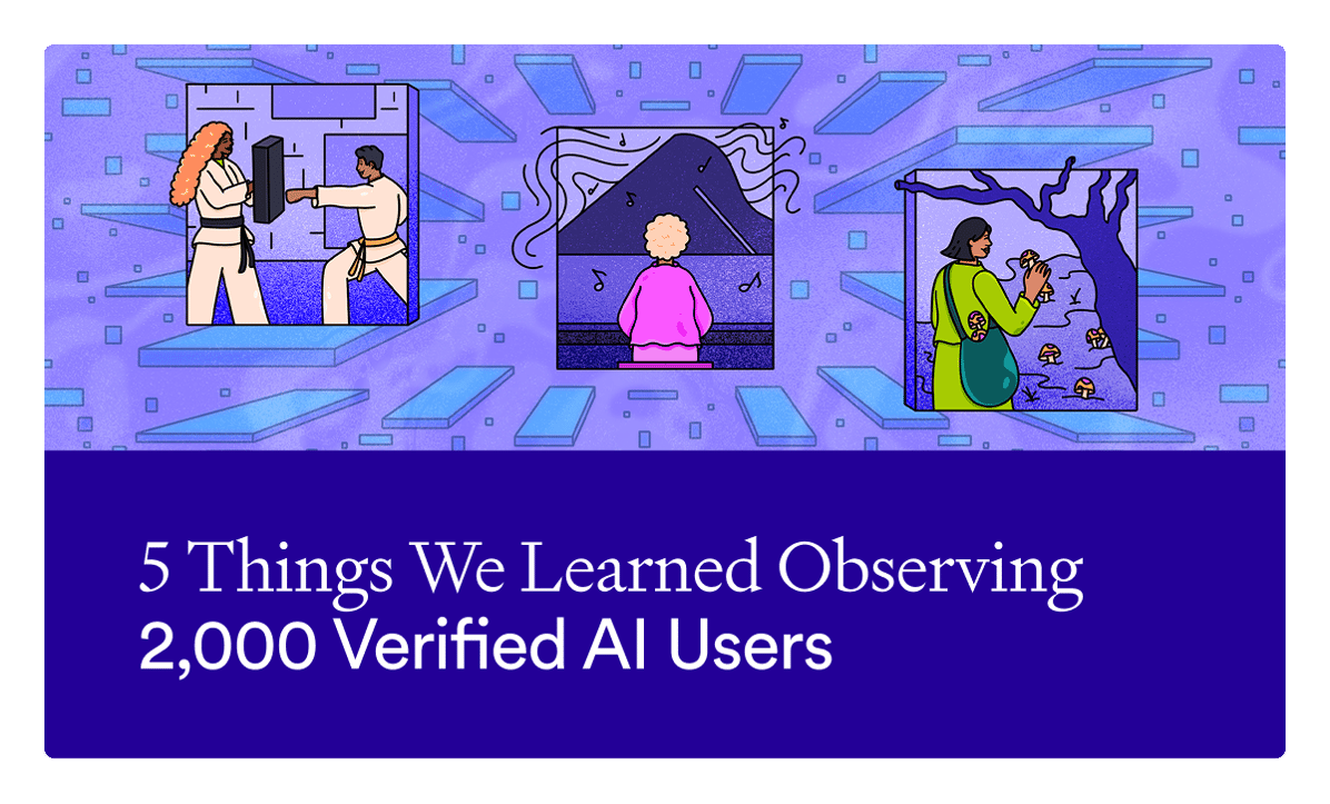 5 Things We Learned Observing 2,000 Verified AI Users