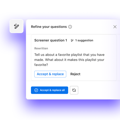 Refine your questions